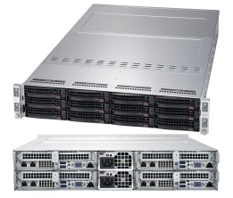 Supermicro Platforma AMD H12SST-PS, CSE-827HQ+-R2K04BP2, UP,SATA 2U 4 Nodes 3.5''